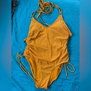 New Yellow one piece swimsuit